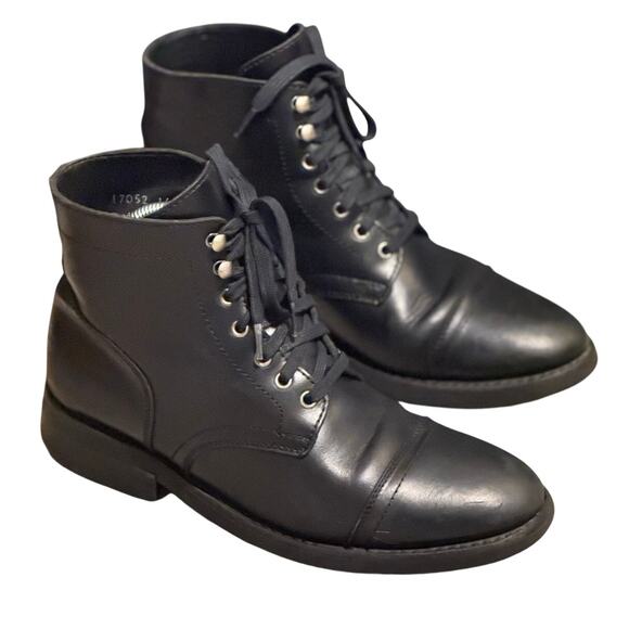 Thursday boots & Co. Cap Toe black men\'s leather Lace up boots - size 8 main image 7